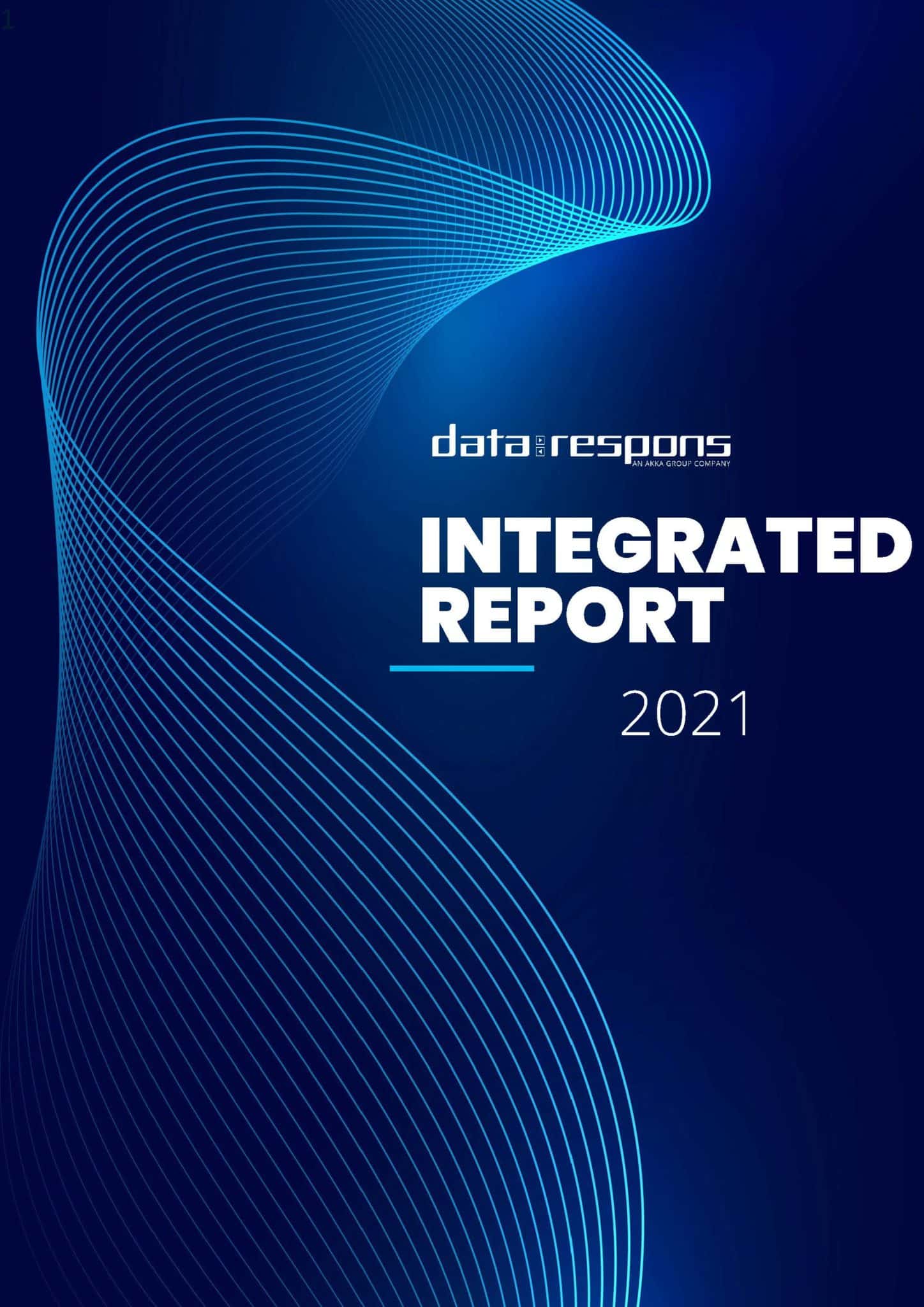 Data Respons Integrated Report 2021 front page